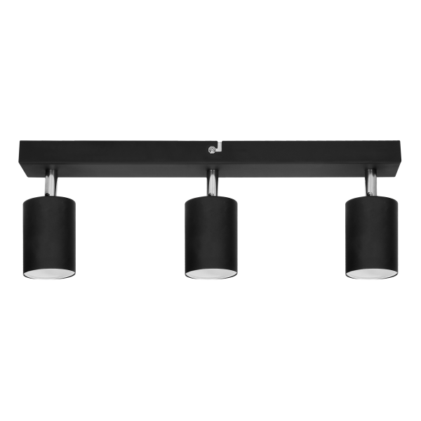 DOA SP 3 wall and ceiling light, GU10, max. 3x7W, IP20, black DOA SP 3 wall and ceiling light, GU10, max. 3x7W, IP20, black